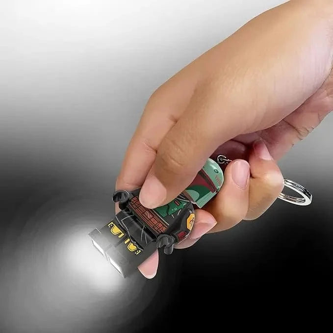 Vintage Lego Star Wars Lego Minifigure LEGO Star Wars Boba Fett Keychain Flashlight
