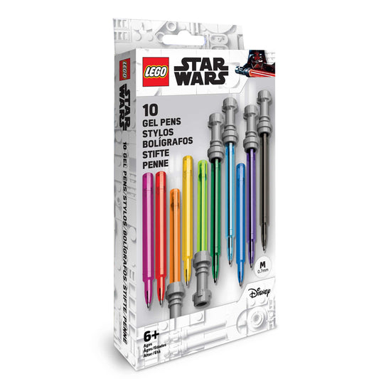 Vintage Lego Star Wars Lego Minifigure LEGO Star Wars Lightsaber Gel Pens - 10 Pack
