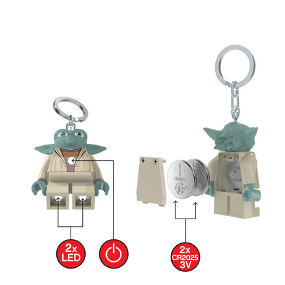 Vintage Lego Star Wars Lego Minifigure LEGO Star Wars Yoda Keychain Flashlight