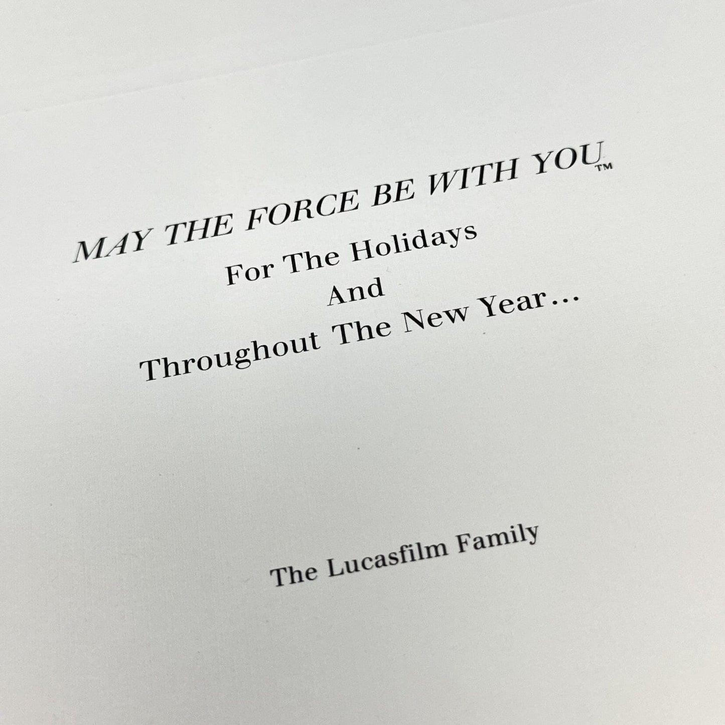 Vintage Lucasfilm Star Wars Non-Toy Lucasfilm Internal Christmas Card 1979 - Unused - Ralph McQuarrie
