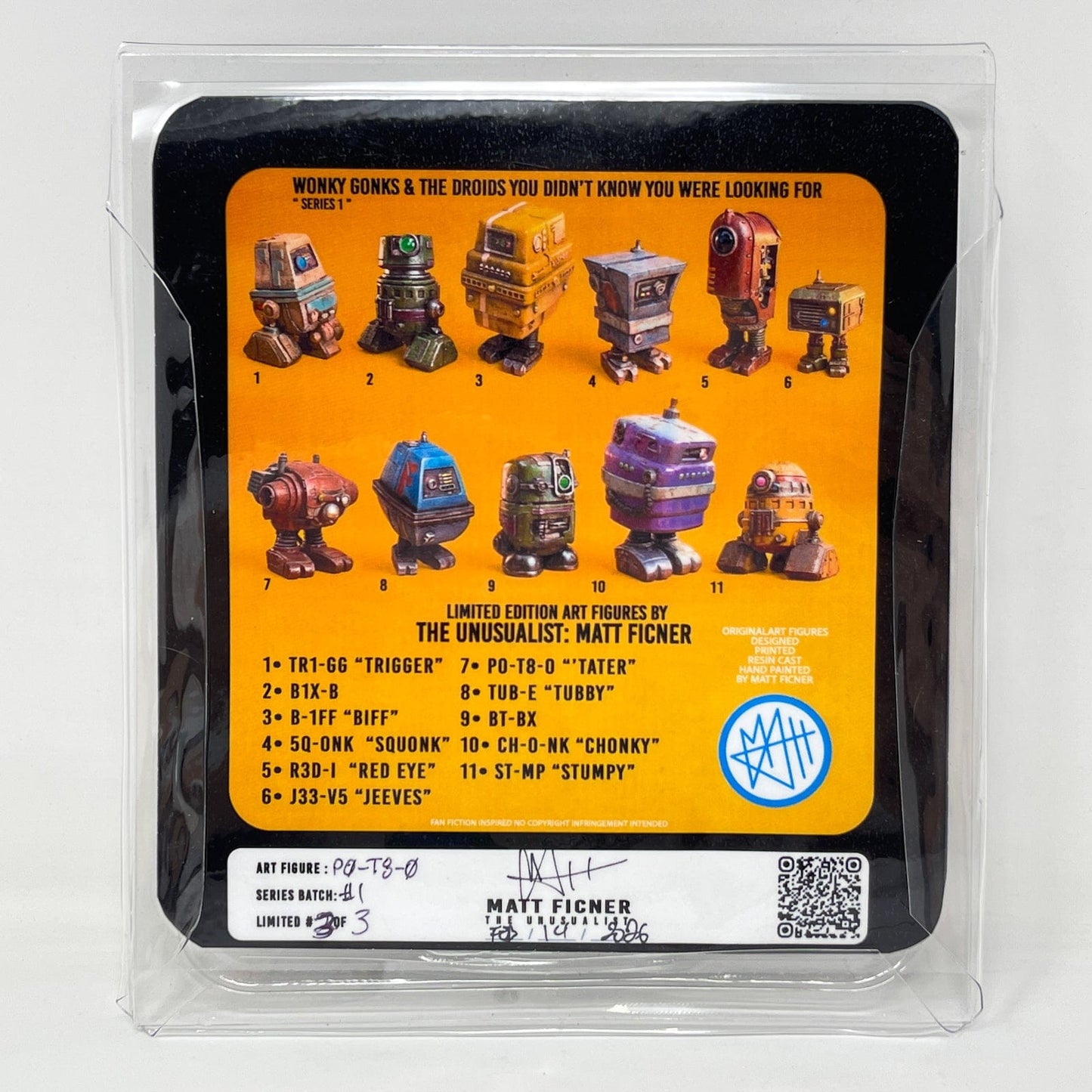 Vintage Matt Ficner Star Wars Customs Custom Figure – Wonky Gonks PO-T8-O "'Tater" 3.75" Action Figure Star Wars