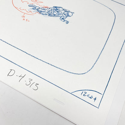 Vintage Nelvana Star Wars Non-Toy Boba Fett - DROIDS Cartoon Original Layout Pose Artwork