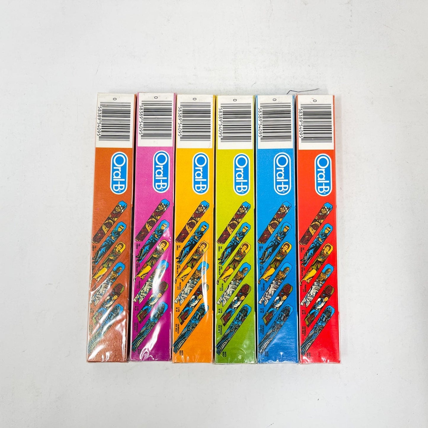 Vintage Oral-B Star Wars Non-Toy Set of 6 Sealed Oral-B Toothbrushes - Canadian