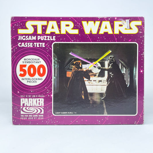 Vintage Parker Brothers Star Wars Non-Toy Star Wars Puzzle - Light Saber Duell - SEALED Canadian
