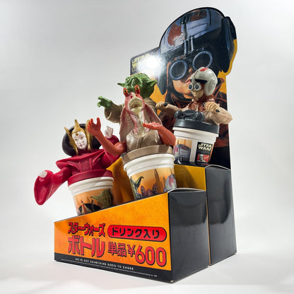 Vintage Pepsi Star Wars Ads KFC Japan Star Wars Episode 1 Cup Toppers Counter Display