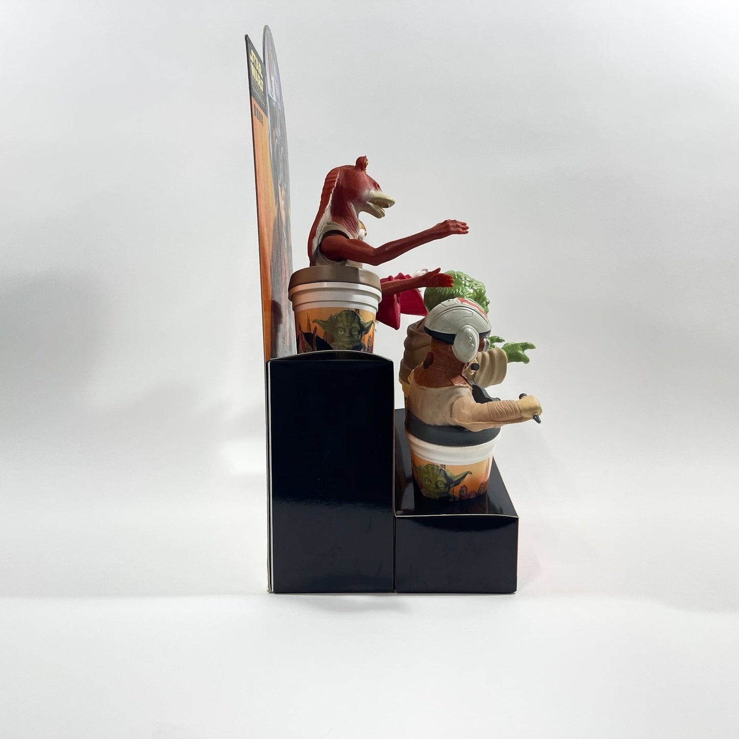 Vintage Pepsi Star Wars Ads KFC Japan Star Wars Episode 1 Cup Toppers Counter Display