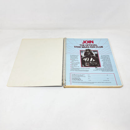 Vintage Randim Marketing Star Wars Non-Toy ROTJ Luke & Vader Spiral Notebook (1983)