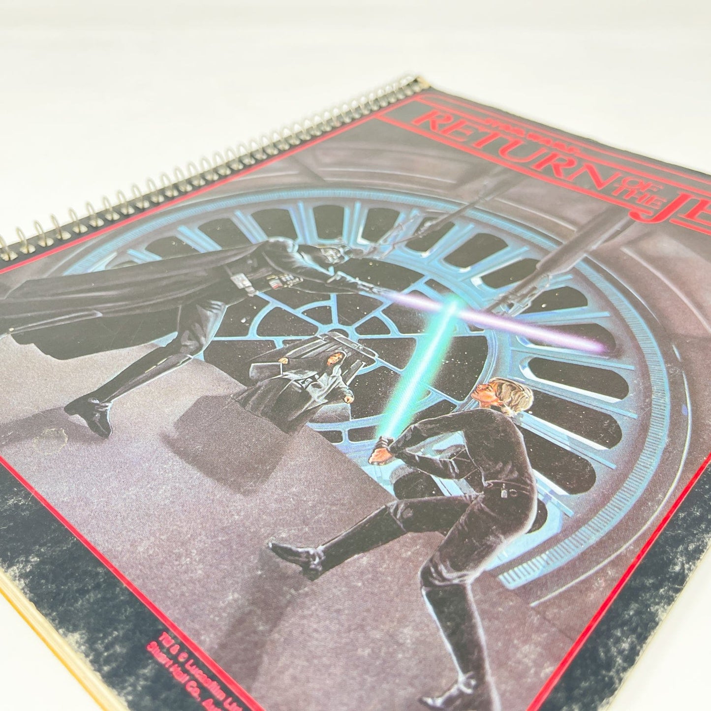 Vintage Randim Marketing Star Wars Non-Toy ROTJ Luke & Vader Spiral Notebook (1983)