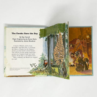 Vintage Random House Star Wars Non-Toy Ewoks Save The Day - Pop-up Book