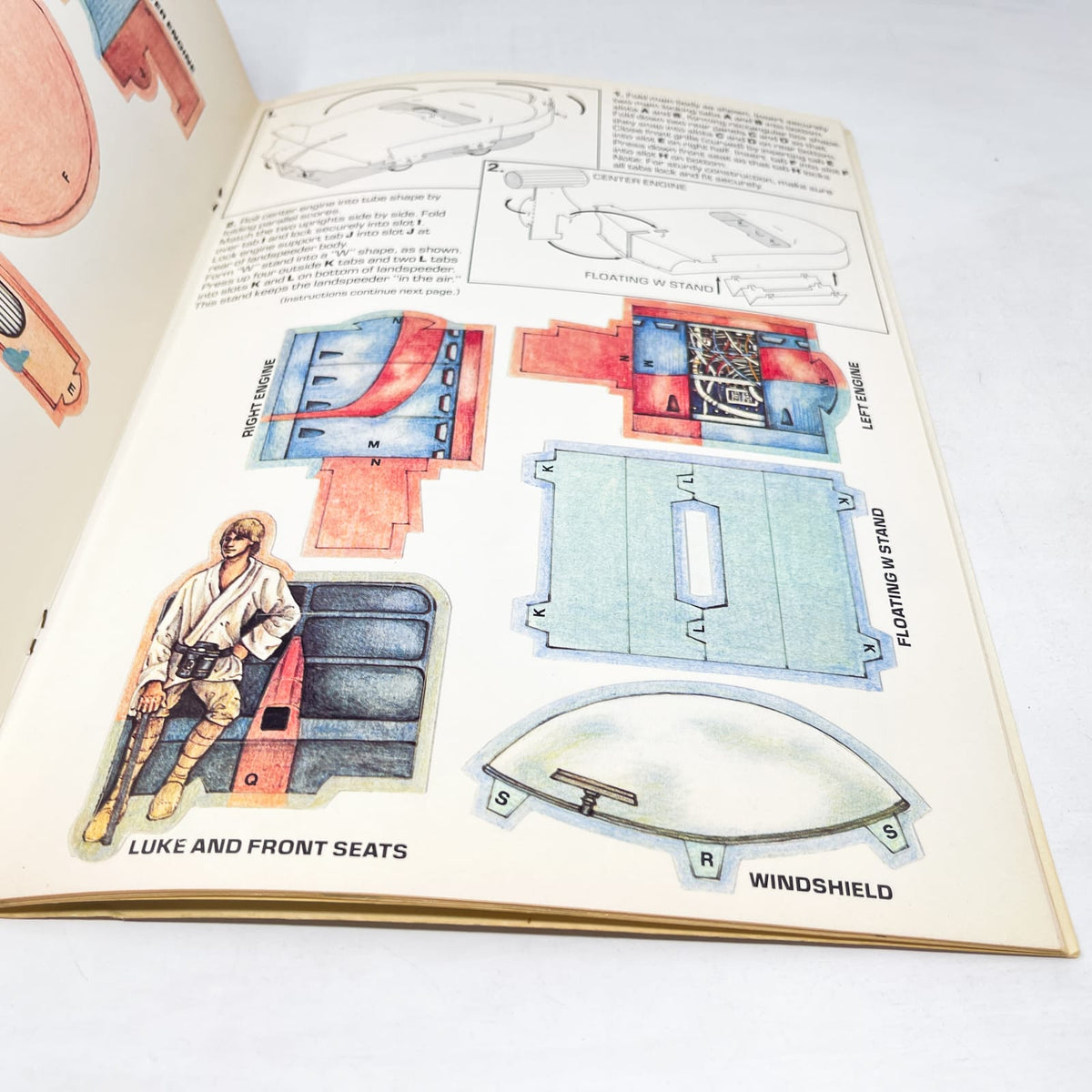 Vintage Random House Star Wars Non-Toy Star Wars Punch-Out and Make-It Book - Vintage Star Wars