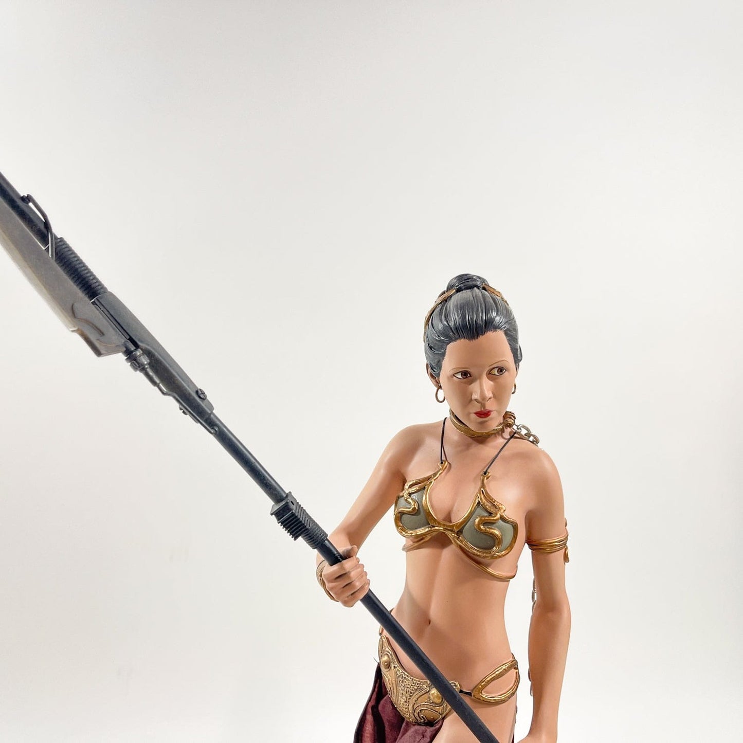 Vintage SIDESHOW Star Wars Slave Leia w/ Salacious Crumb - Premium Format Figure - Sideshow Exclusive Edition