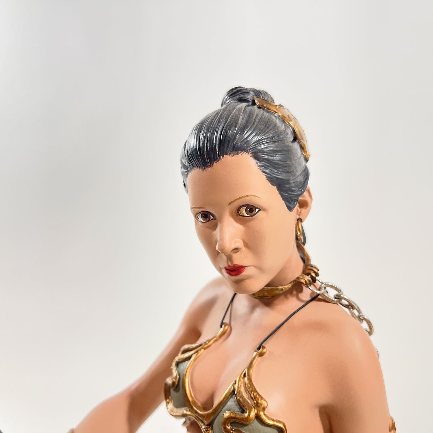 Vintage SIDESHOW Star Wars Slave Leia w/ Salacious Crumb - Premium Format Figure - Sideshow Exclusive Edition