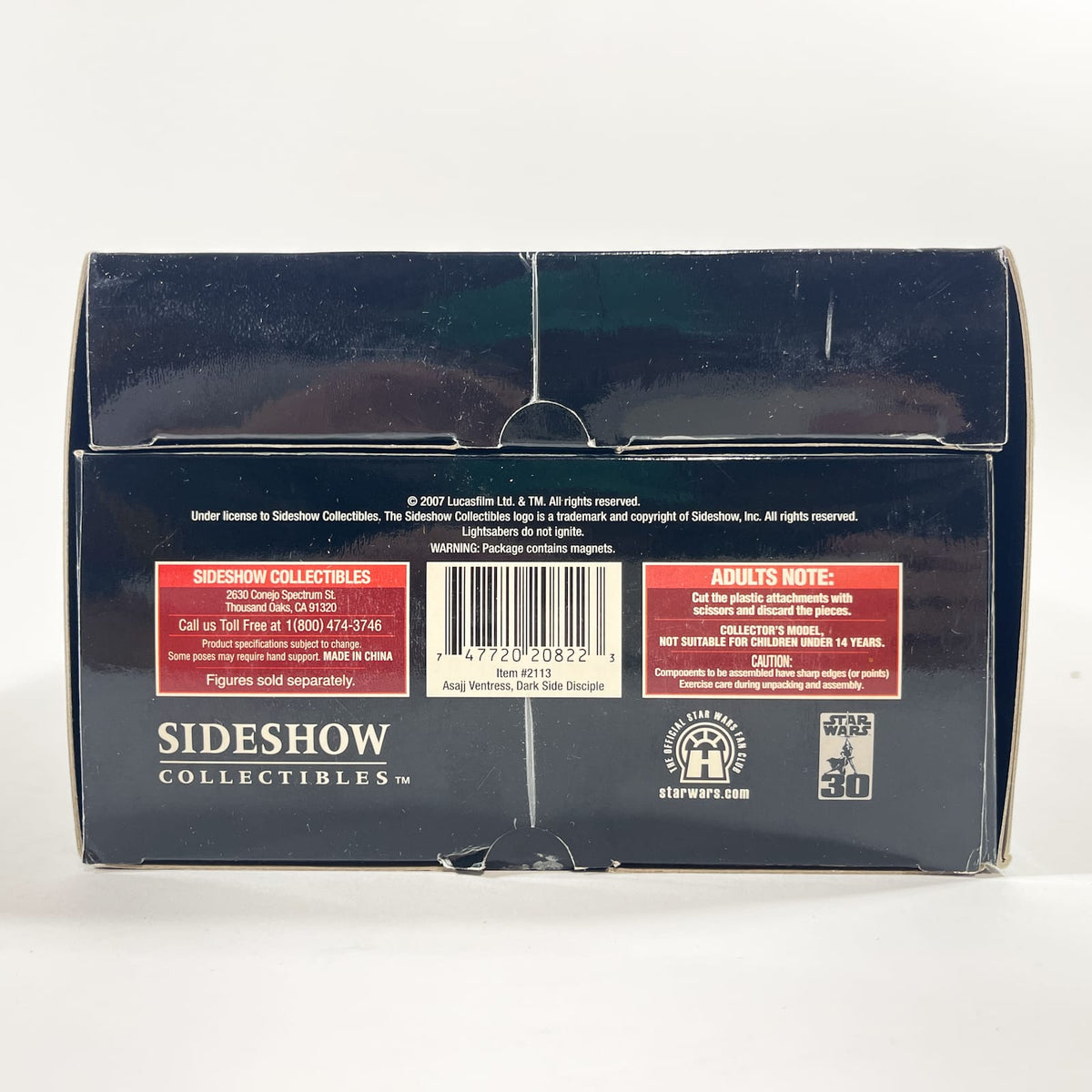 Vintage SIDESHOW Star Wars Statues & Busts Asajj Ventress (Dark Side Disciple) – Sideshow Collectibles Sixth Scale Figure (2007)