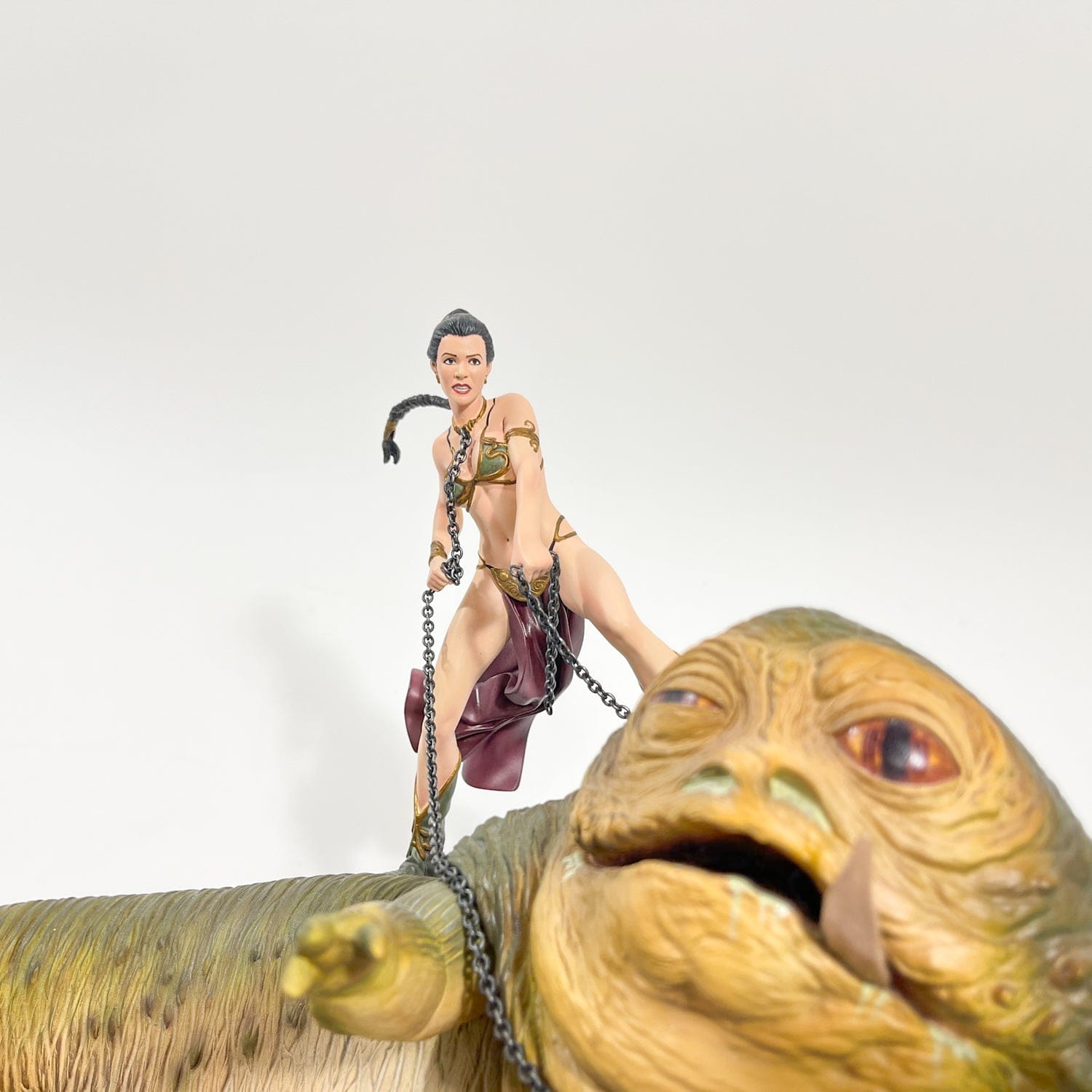 Vintage SIDESHOW Star Wars Statues & Busts Jabba & Sleave Leia - You're Going to Regret This Diorama - Sideshow