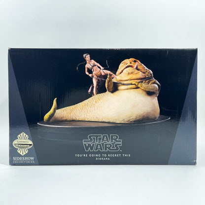 Vintage SIDESHOW Star Wars Statues & Busts Jabba & Sleave Leia - You're Going to Regret This Diorama - Sideshow