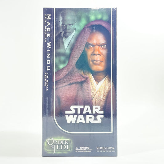Vintage SIDESHOW Star Wars Statues & Busts Mace Windu (Jedi Master) – Sideshow Collectibles Sixth Scale Figure (2006)