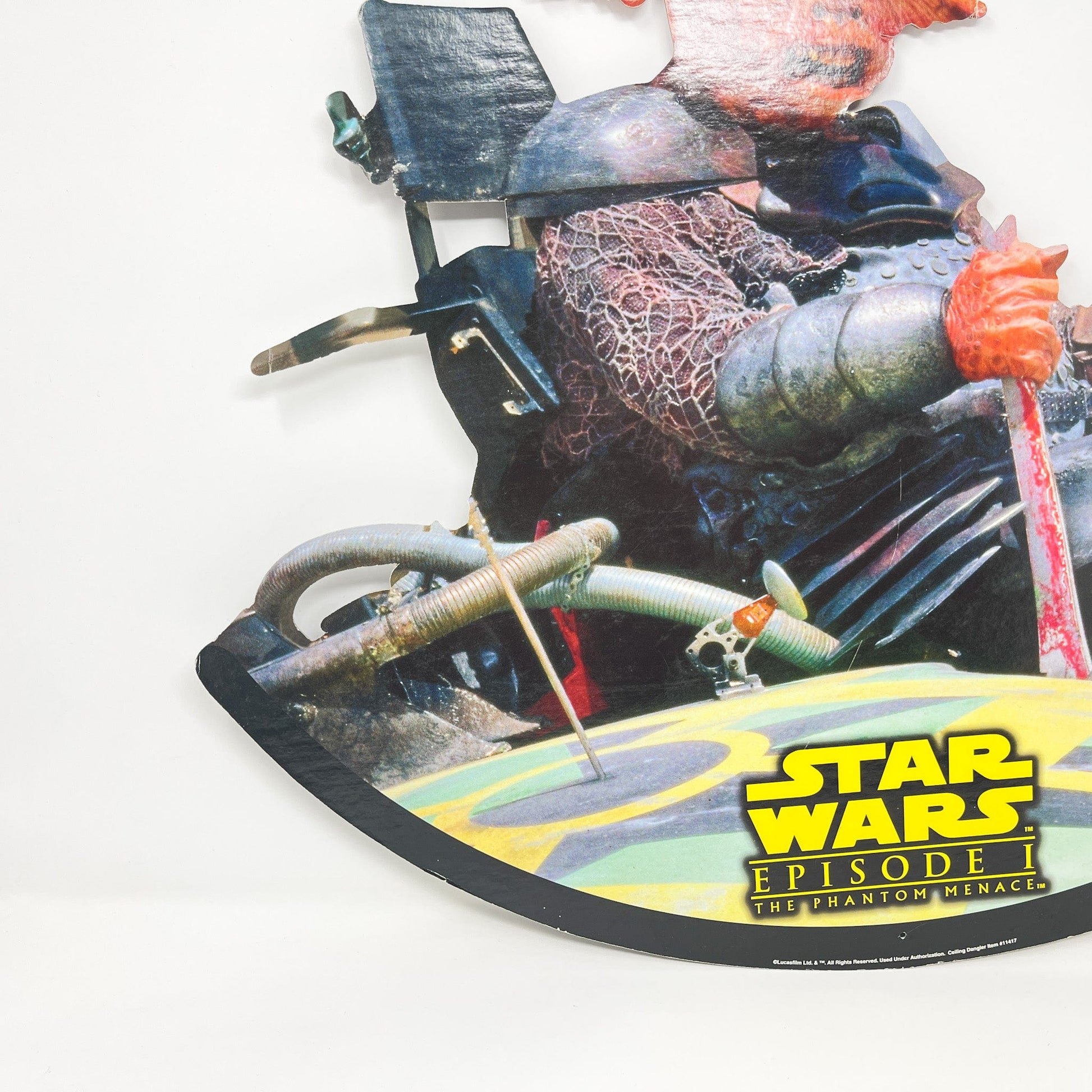 Vintage Taco Bell Star Wars Ads Phantom Menace Taco Bell Podrace Hanging Store Display - Mawhonic