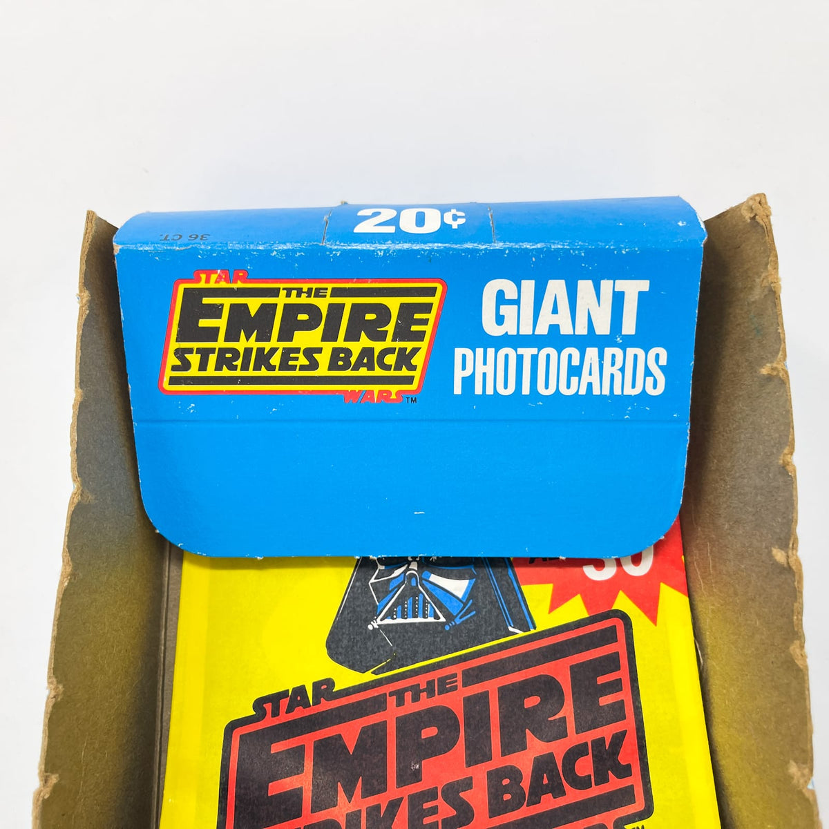 Vintage Topps Star Wars Non-Toy Topps Empire Strikes Back Giant Photo Cards Display Box (1980)