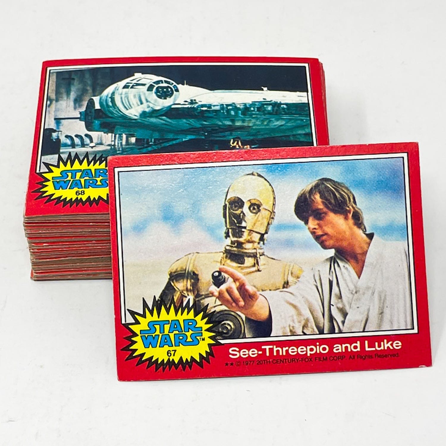 Vintage Topps Star Wars Non-Toy Topps Star Wars Series 2 Red - Full Set