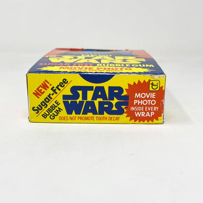 Vintage Topps Star Wars Non-Toy Topps Sugar Free Gum Display Box & Set of 4 Sealed Packs