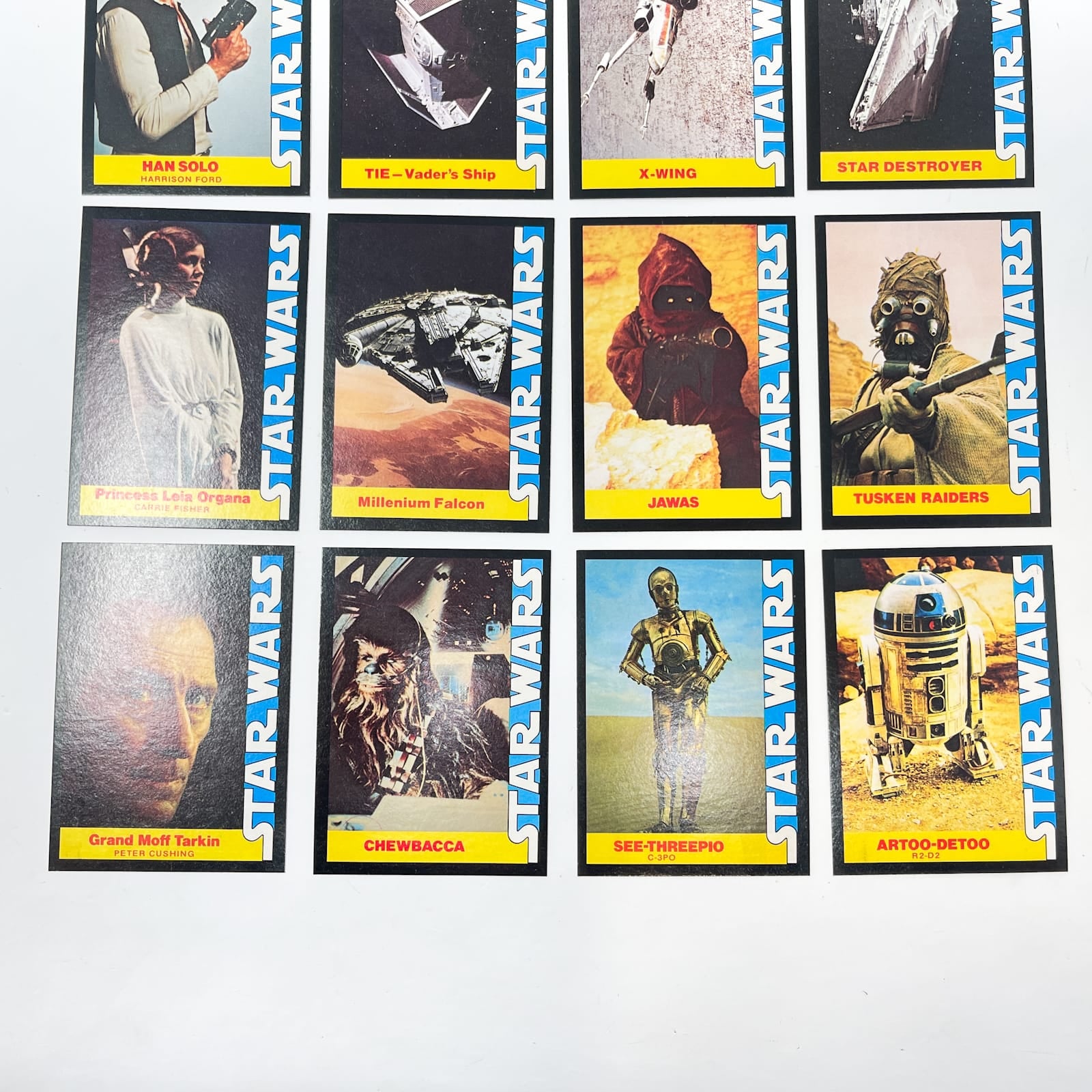 Vintage Wonder Bread Star Wars Non-Toy Wonder Bread Trading Cards - Complete Set of 16