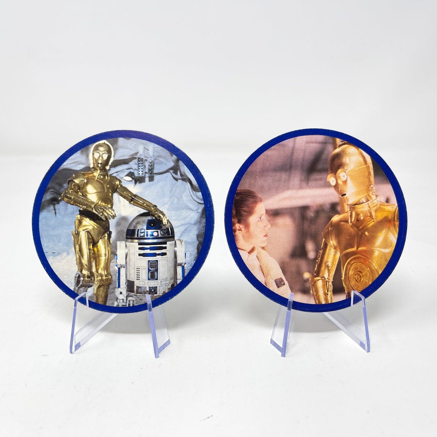 Vintage York Star Wars Non-Toy Canadian York Peanut Butter Round Trading Cards - Complete Set of 6