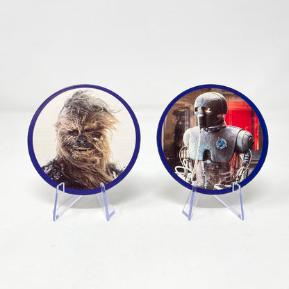 Vintage York Star Wars Non-Toy Canadian York Peanut Butter Round Trading Cards - Complete Set of 6