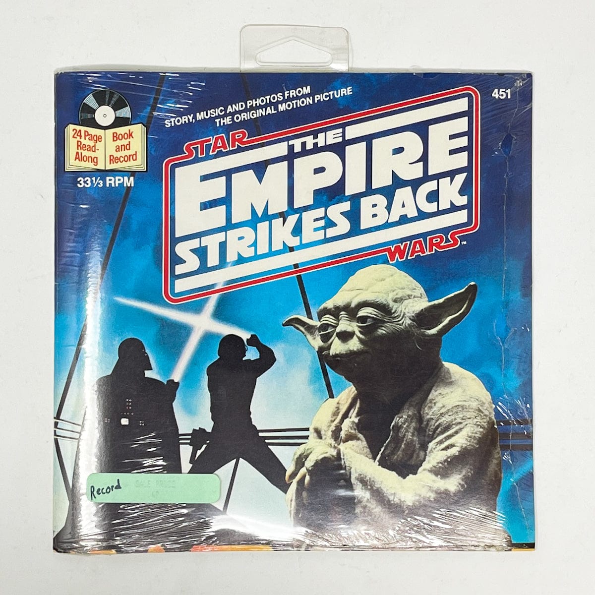 Vintage Buena Vista Star Wars Vinyl Empire Strikes Back Read-A-Long Book - SEALED