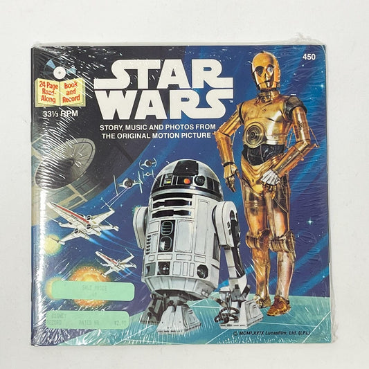 Vintage Buena Vista Star Wars Vinyl Star Wars Read-A-Long Book - SEALED