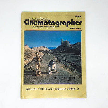 Vintage Cracked Star Wars Non-Toy American Cinematographer Magazine - 1983