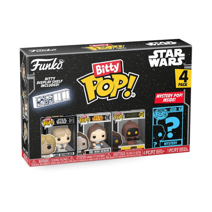 Vintage Funko Star Wars Modern POP Funko Bitty Pop! Mini-Figure 4-Pack - Luke & Friends