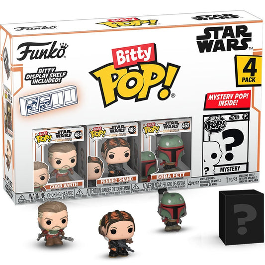 Vintage Funko Star Wars Modern POP Funko Bitty Pop! Mini-Figure 4-Pack - The Mandalorian Cobb Vanth