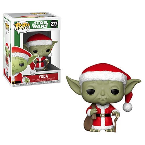 Vintage Funko Star Wars Modern POP Holiday Yoda Santa - Funko POP #277