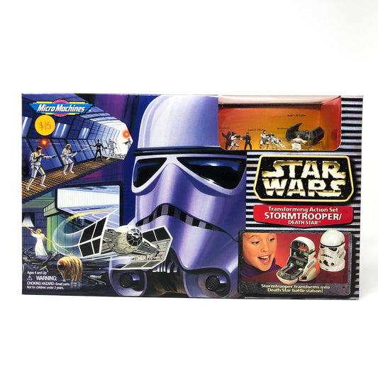 Vintage Galoob Star Wars Modern Ships Transforming Playset - Stormtrooper / Death Star - Micro Machines Star Wars