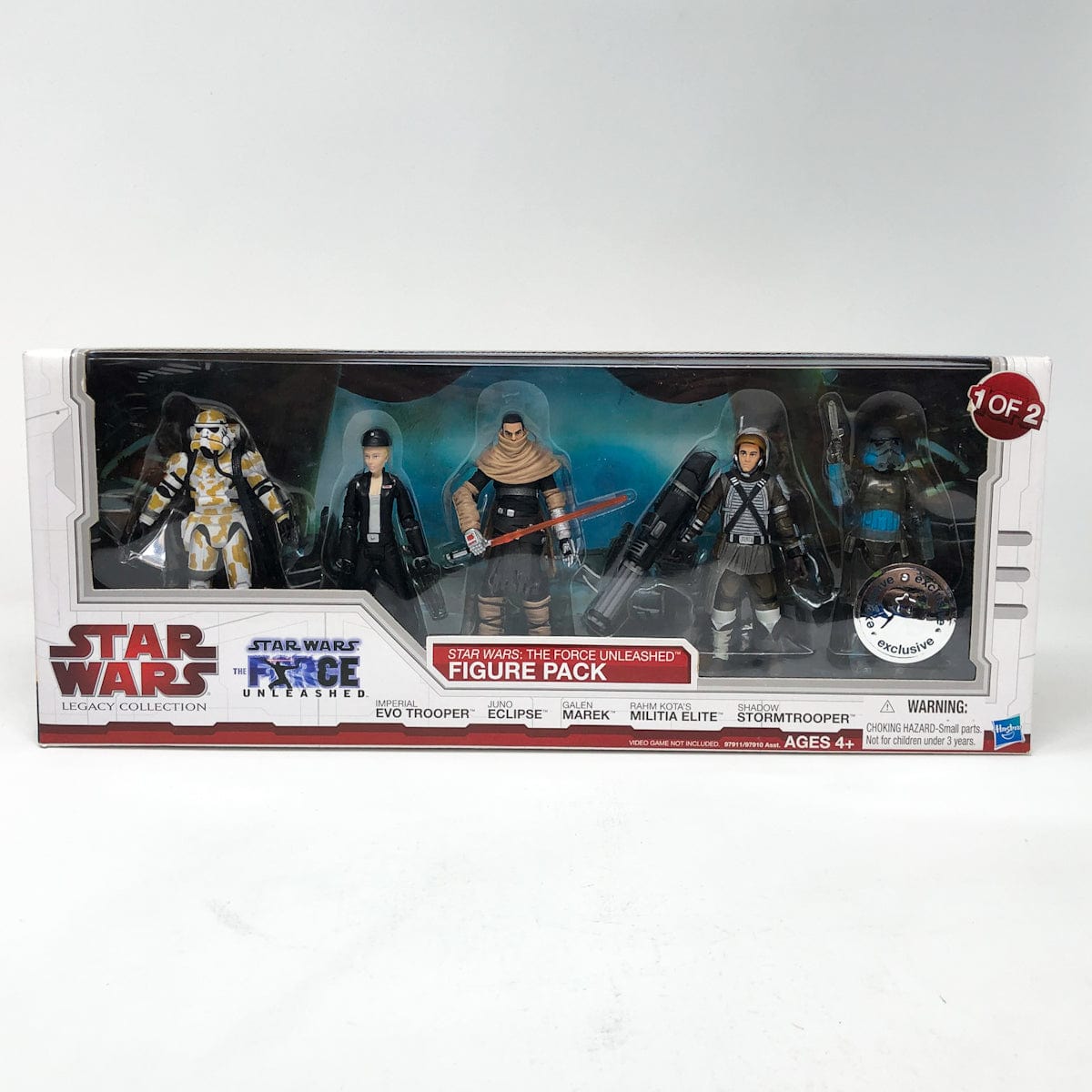 Vintage Hasbro Star Wars Mid MOC Force Unleashed Figure Pack #2 - Hasbro Legacy Collection