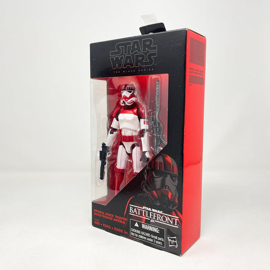 Vintage Hasbro Star Wars Modern MOC Battlefront Shock Trooper- Black Series Hasbro Star Wars Action Figure