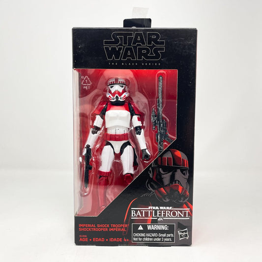 Vintage Hasbro Star Wars Modern MOC Battlefront Shock Trooper- Black Series Hasbro Star Wars Action Figure