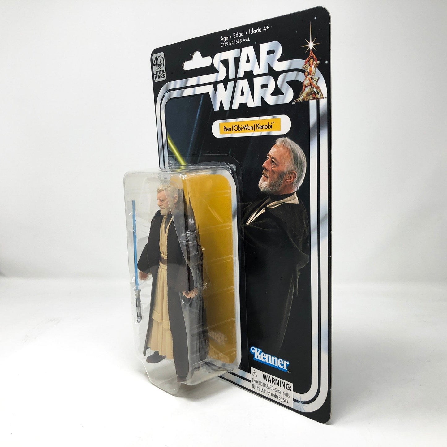 Vintage Hasbro Star Wars Modern MOC Ben (Obi-Wan) Kenobi - Black Series 40th Hasbro Star Wars Action Figure