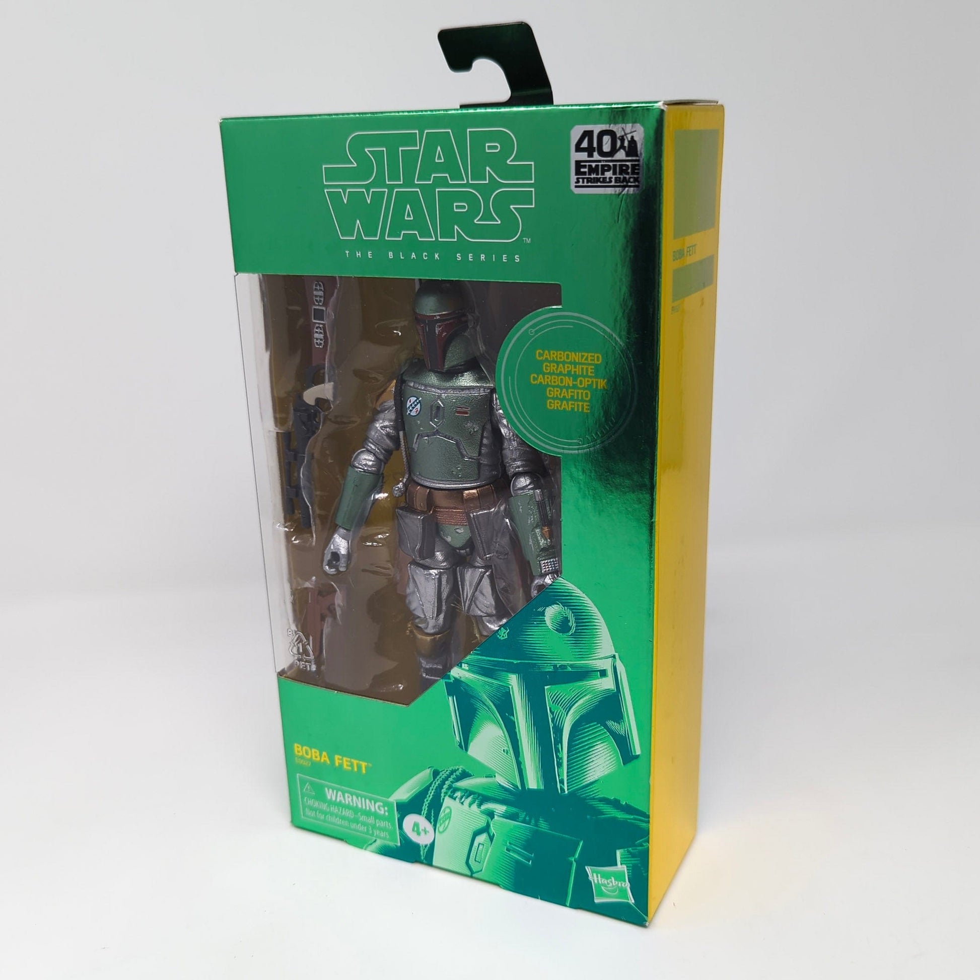 Vintage Hasbro Star Wars Modern MOC Boba Fett (Carbonized) - Black Series Hasbro Star Wars Action Figure