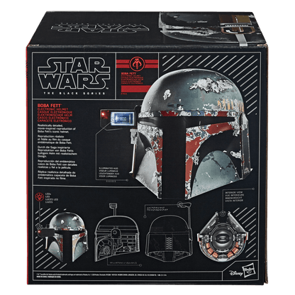 Vintage Hasbro Star Wars Modern MOC Boba Fett (ESB) - Black Series Electronic Helmet