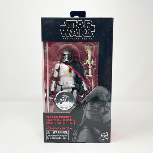 Vintage Hasbro Star Wars Modern MOC Captain Phasma (Quicksilver Baton) - Black Series Hasbro Star Wars Action Figure