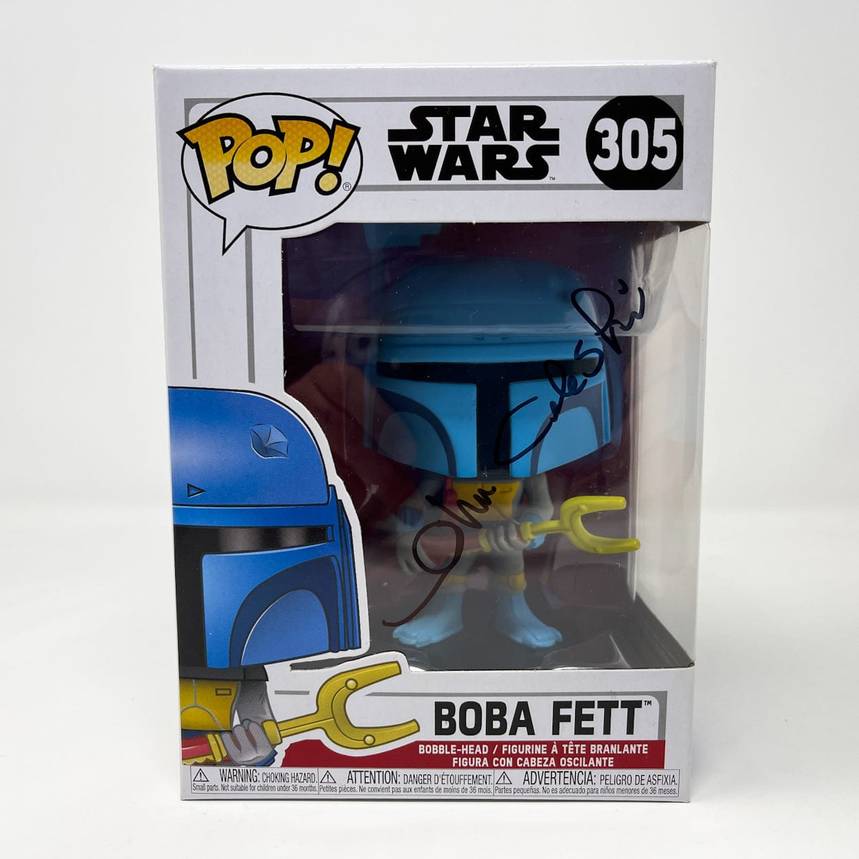 Vintage Hasbro Star Wars Modern MOC Celestri Autograph - Holiday Special Boba Fett Funko POP 305