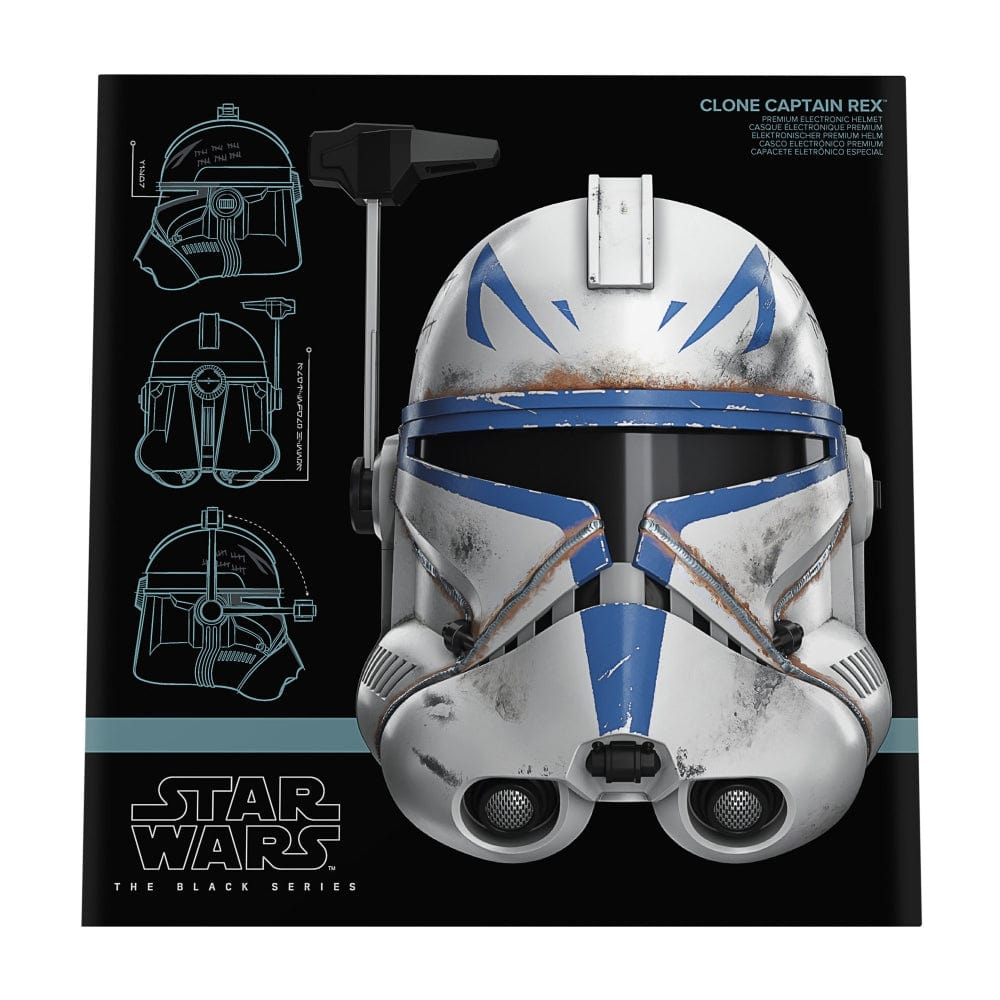 Clone Captain Rex Premium Electronic Helmet - Sealed Black Series