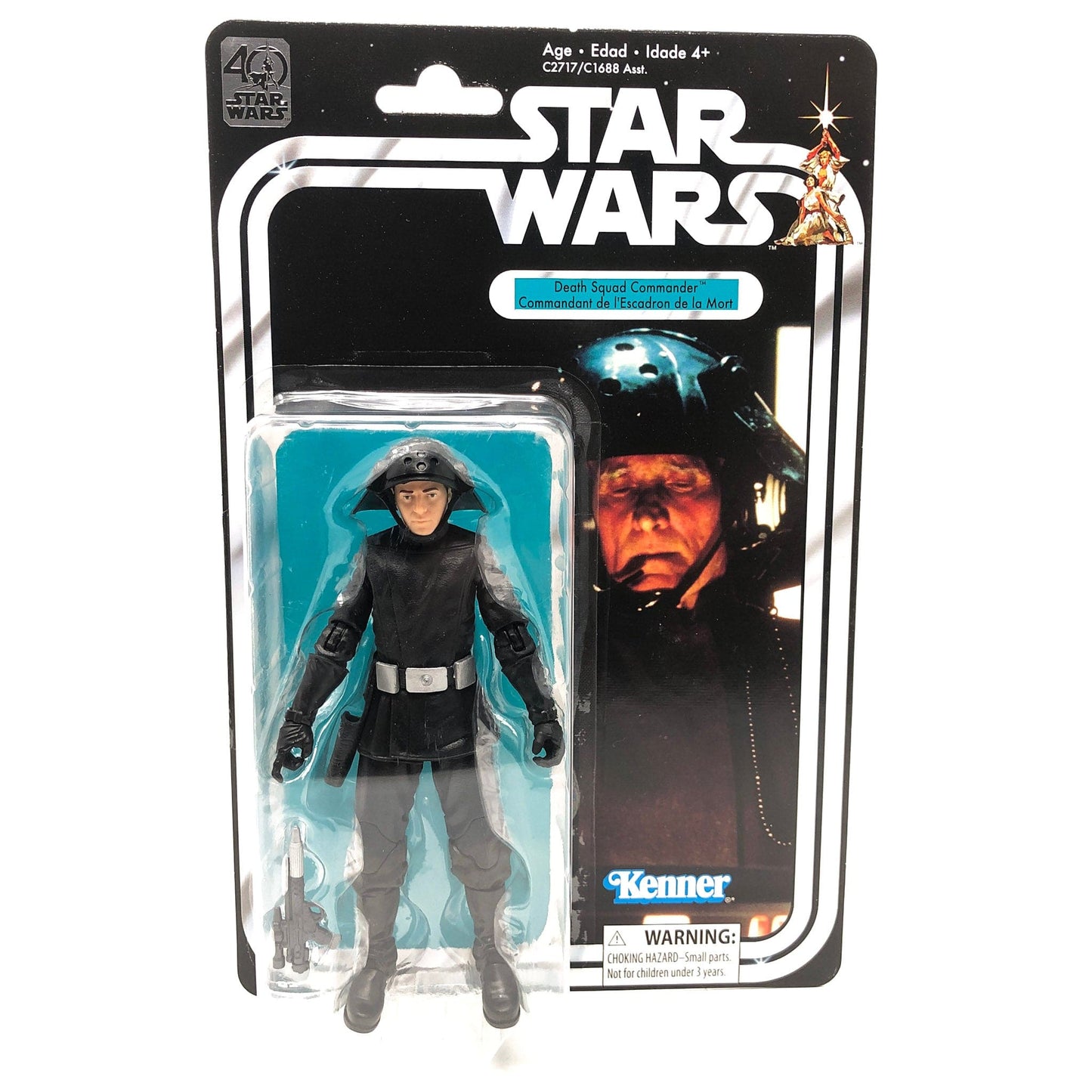 Vintage Hasbro Star Wars Modern MOC Death Squad Commander - Black Series 40th Hasbro Star Wars Action Figure