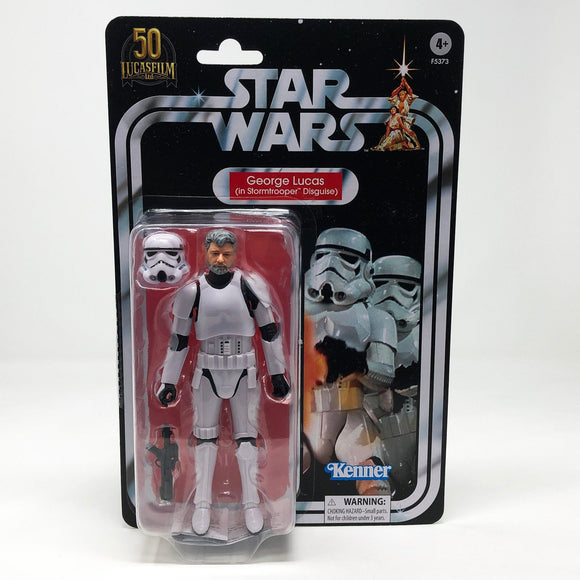 Vintage Hasbro Star Wars Modern MOC George Lucas (Stormtrooper Disguise) - Black Series 40th Hasbro Star Wars Action Figure