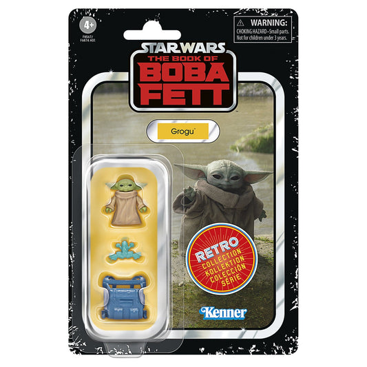 Vintage Hasbro Star Wars Modern MOC Grogu (BOBF) - Retro Collection