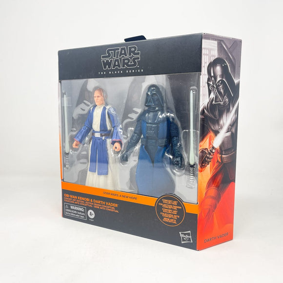 Vintage Hasbro Star Wars Modern MOC Obi-Wan Kenobi & Darth Vader (Ralph McQuarrie) - Black Series #07 Hasbro Star Wars Action Figure