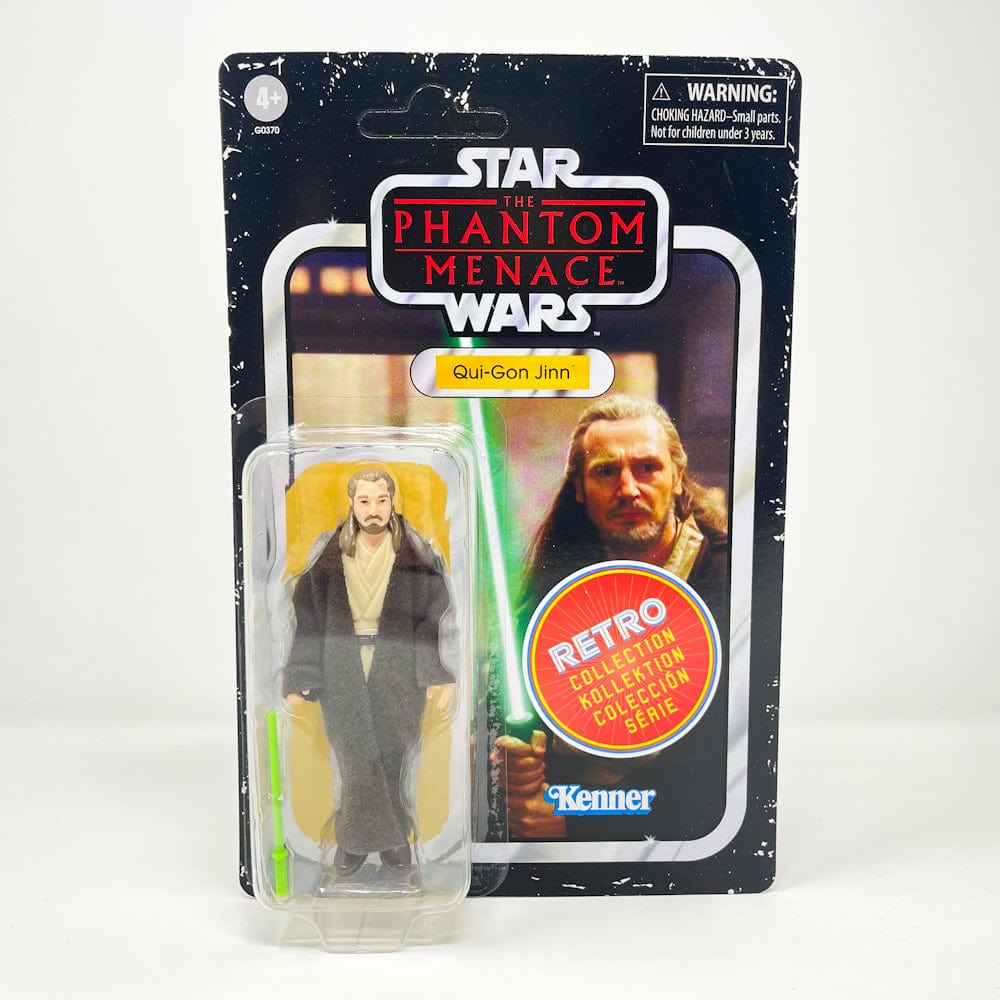 Vintage Hasbro Star Wars Modern MOC Qui-Gon Jinn - Retro Collection