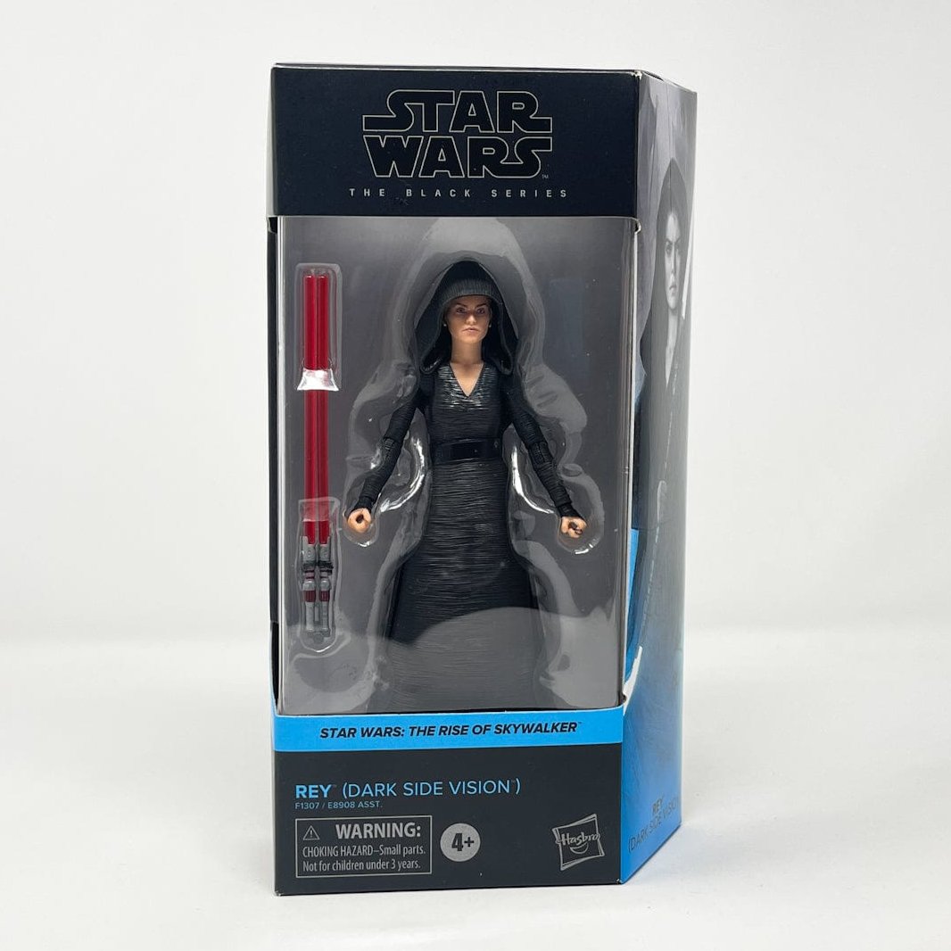 Vintage Hasbro Star Wars Modern MOC Rey (Dark Side Vision) - Black Series TROS 01 Hasbro Star Wars Action Figure