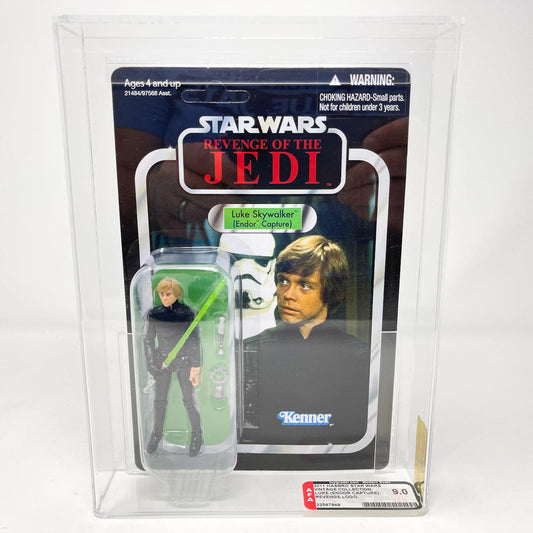 Vintage Hasbro Star Wars Modern MOC VC023 Luke Skywalker (Endor Capture) AFA 9.0 - The Vintage Collection